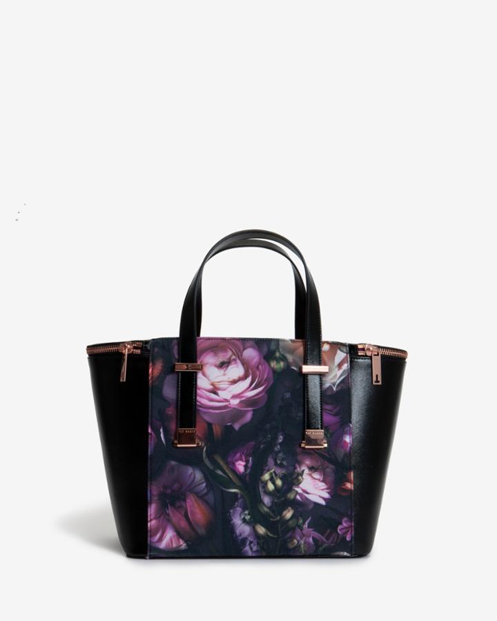 Ted Baker Shadow Floral Canvas Tote Bag