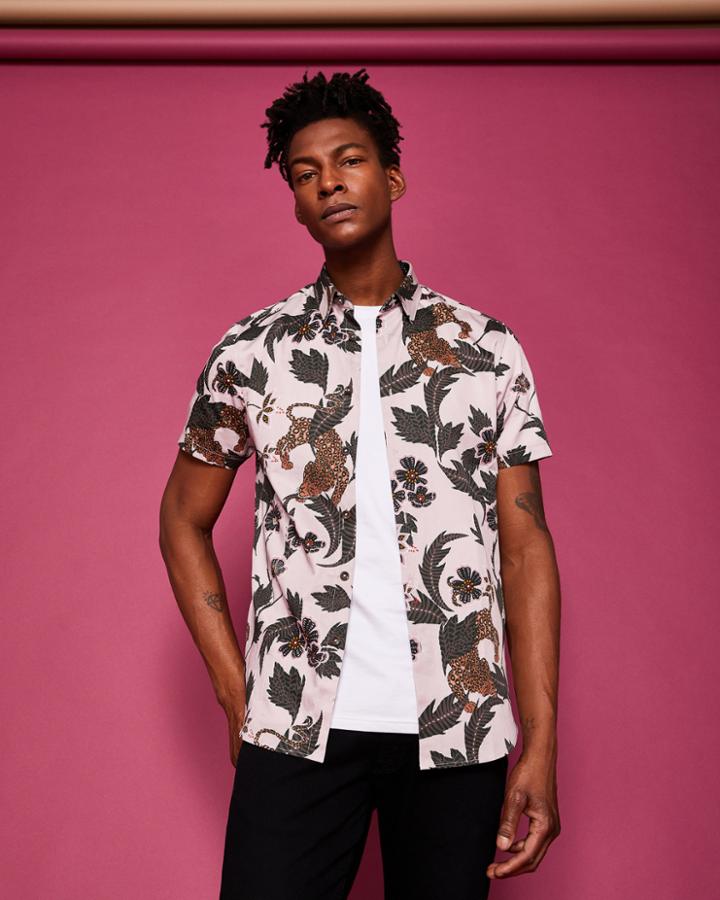 Ted Baker Leopard Print Shirt