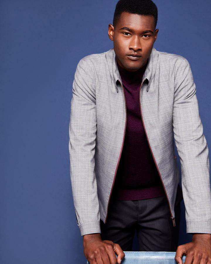 Ted Baker Checked Harrington Jacket