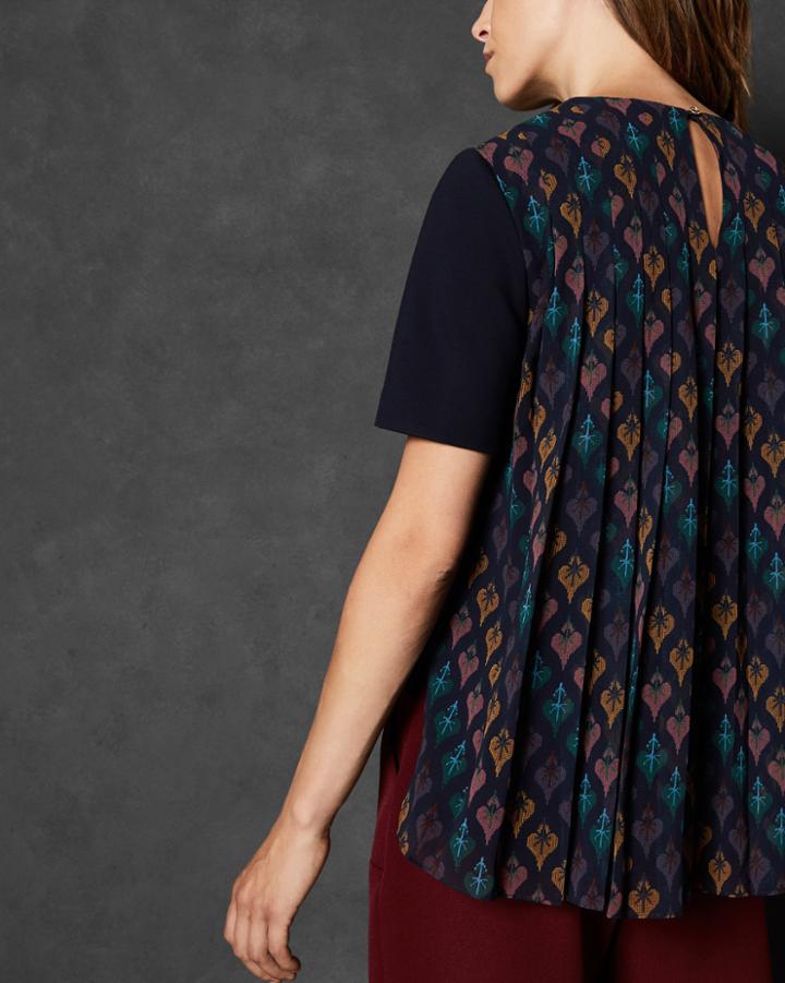 Ted Baker Hearts Pleat Back Top