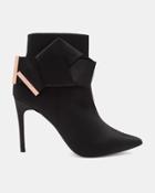 Ted Baker Knotted Bow Satin Ankle Boots