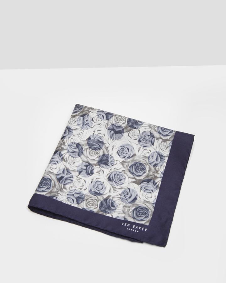 Ted Baker Floral Print Pocket Square Assorted