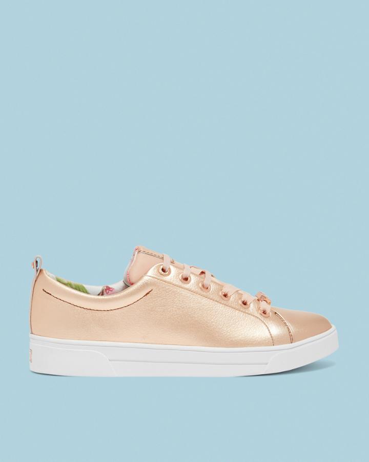 Ted Baker Printed Lace Up Sneakers