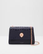 Ted Baker Cut-out Circle Lock Leather Cross Body Bag