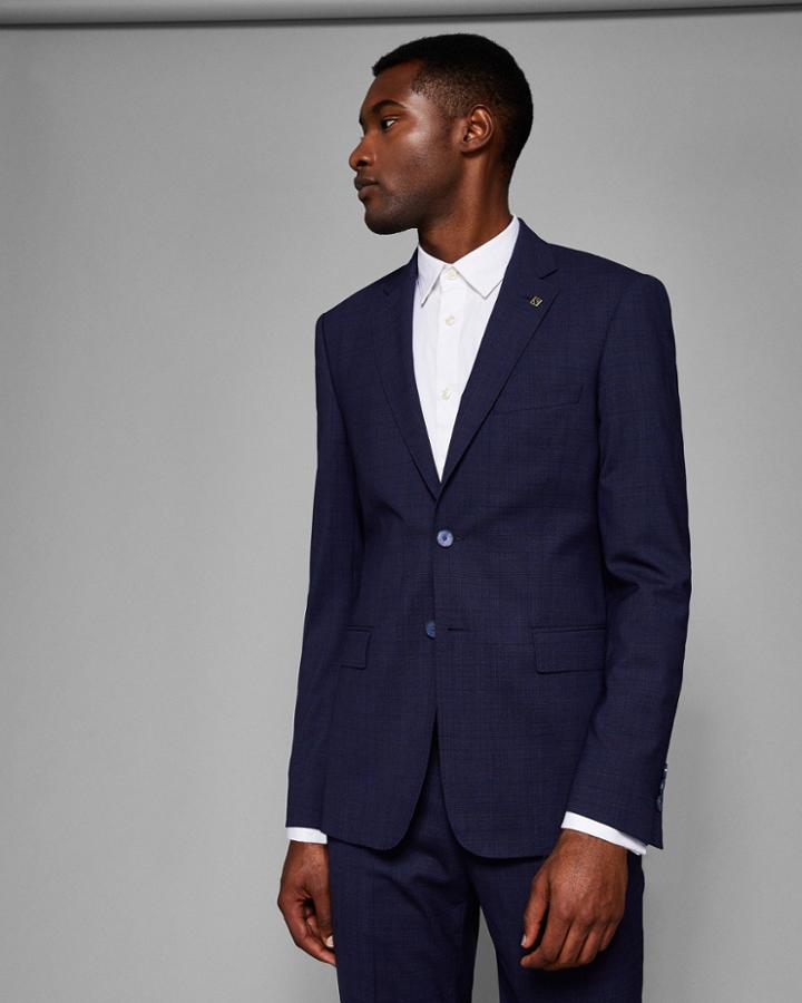 Ted Baker Slim Fit Check Suit Jacket