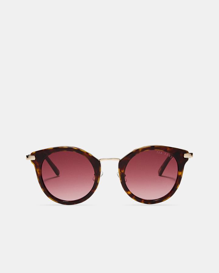 Ted Baker Rounded Tortoiseshell Sunglasses