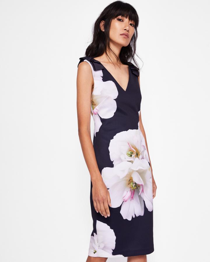 Ted Baker Gardenia Bow Detail Bodycon Dress