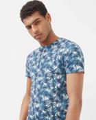 Ted Baker Leaf Print Cotton T-shirt
