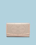 Ted Baker Laser Cut Leather Bow Clutch Bag