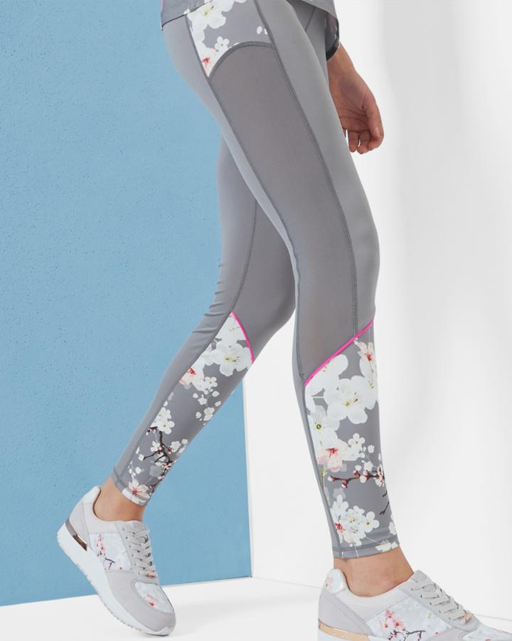 Ted Baker Oriental Blossom Mesh Panel Leggings