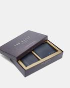 Ted Baker Crossgrain Leather Wallet And Card Holder