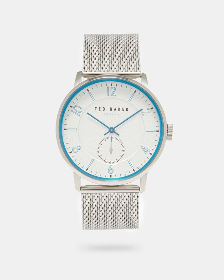 Ted Baker Mesh Strap Stainless Steel Watch