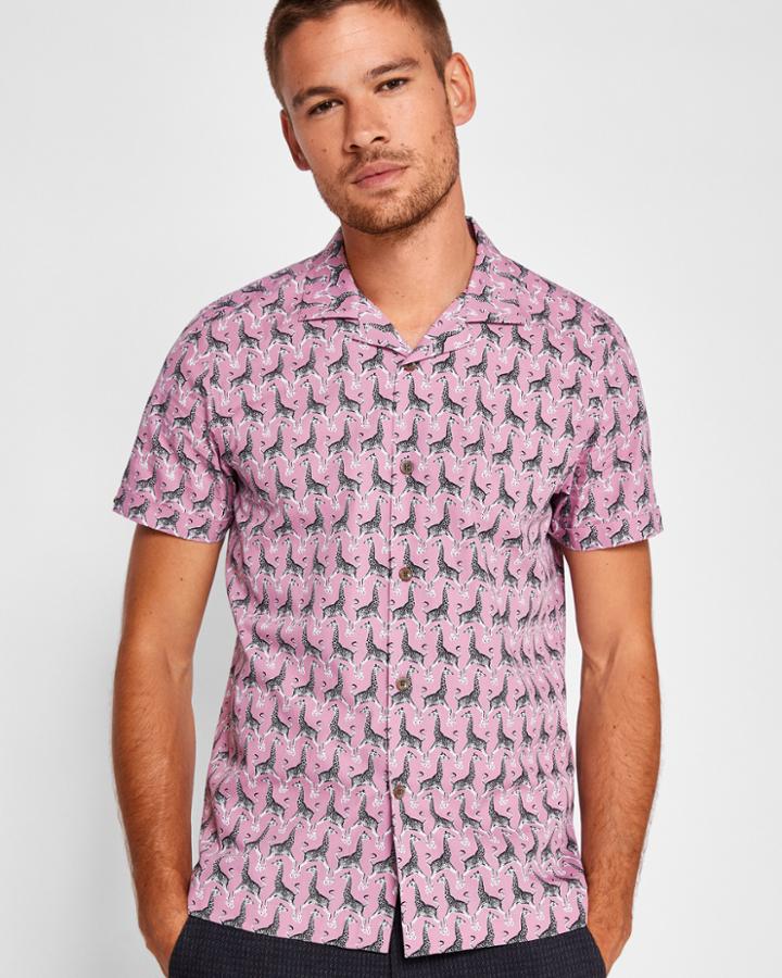 Ted Baker Giraffe Print Cotton Shirt