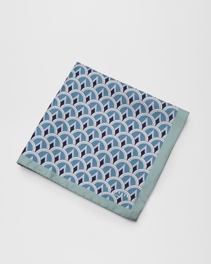 Ted Baker Geo Print Pocket Square