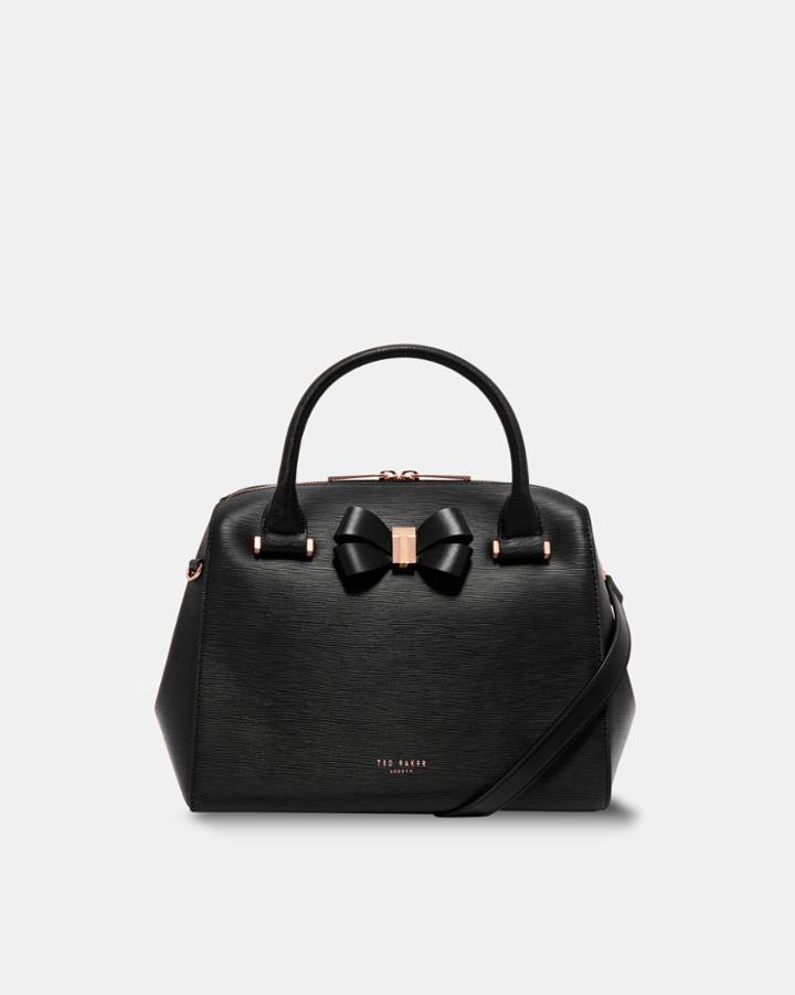 Ted Baker Bow Detail Leather Bowler Bag