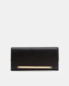 Ted Baker Metallic Detail Leather Matinee Wallet