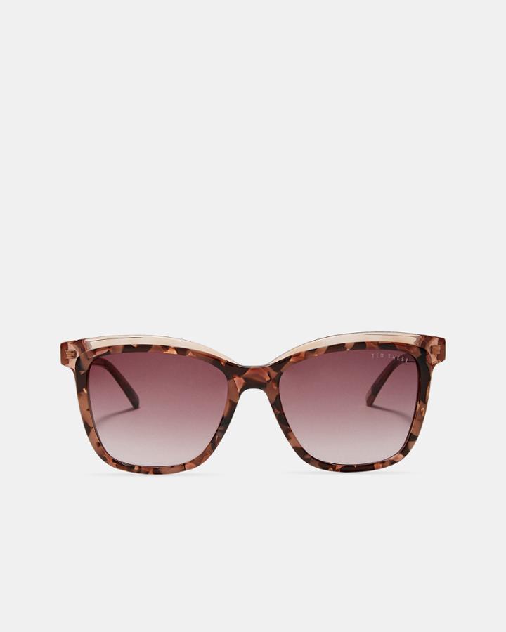 Ted Baker Square Tortoiseshell Sunglasses