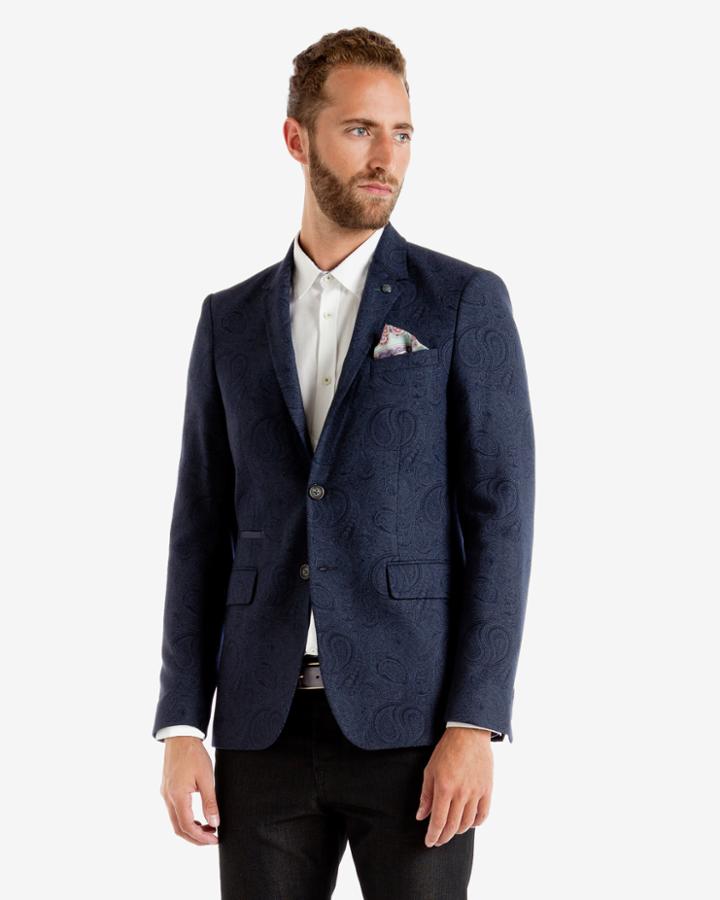 Ted Baker Paisley Wool-blend Blazer