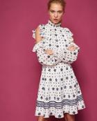 Ted Baker Stars And Stripes Cold Shoulder Dress