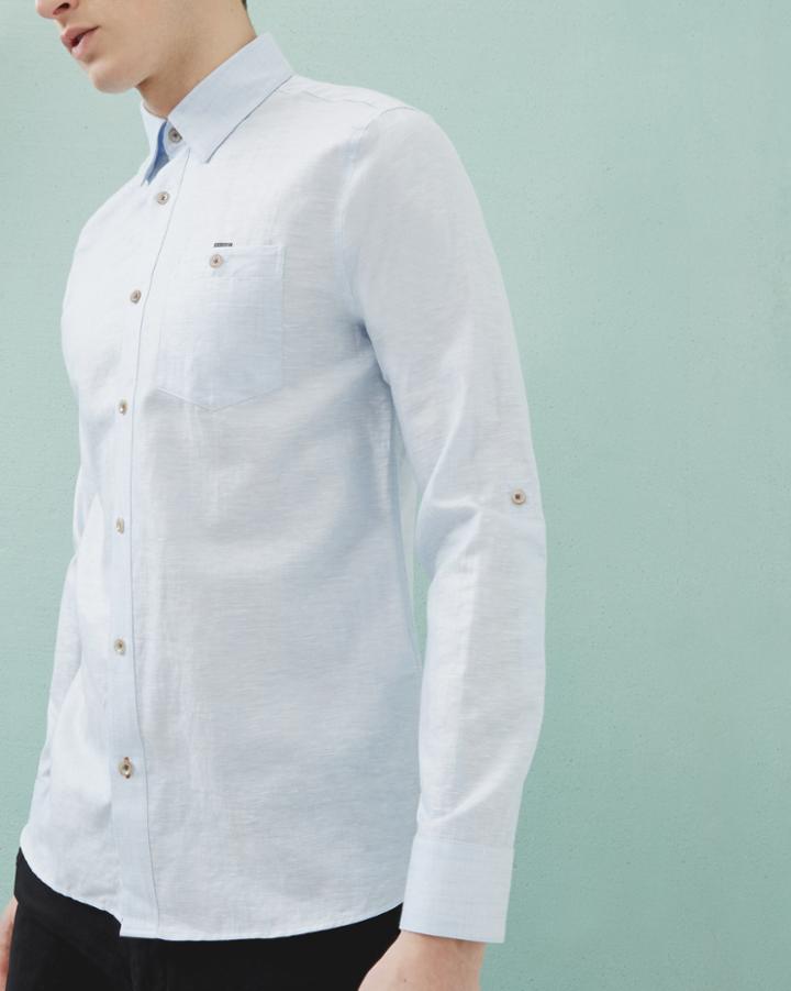 Ted Baker Linen And Cotton-blend Shirt