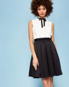 Ted Baker Pleated Neck Tie Dress