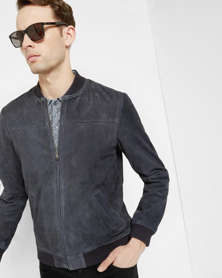 Ted Baker Suede Bomber Jacket