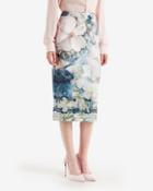 Ted Baker Tile Floral Geo Midi Skirt