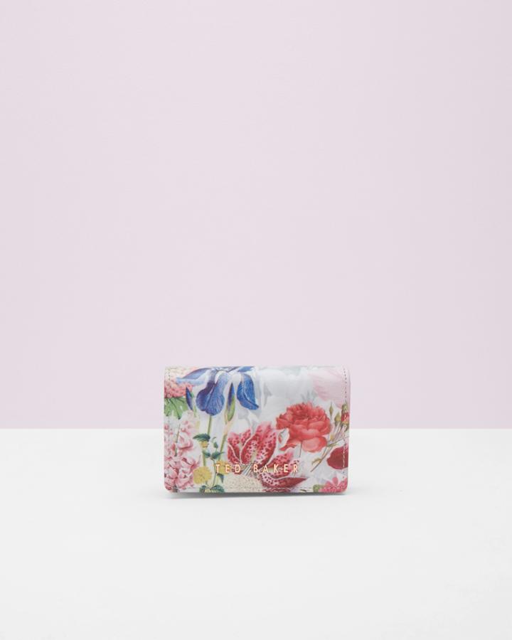 Ted Baker Encylopedia Mini Leather Purse Ivory