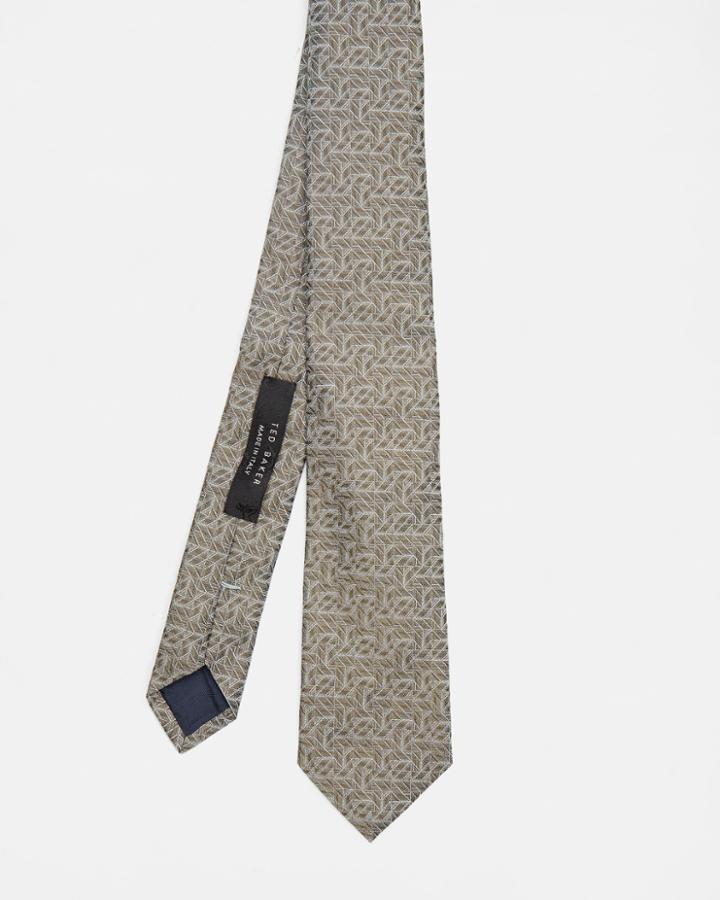 Ted Baker Geometric Print Silk Tie