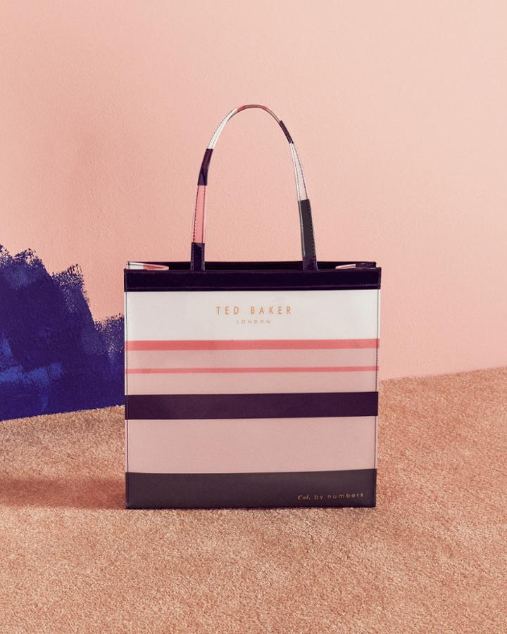 Ted Baker Striped Shopper Bag Assorted