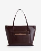 Ted Baker Pocket Detail Leather Shopper Bag