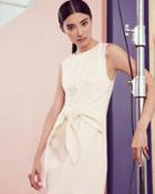 Ted Baker Tie Front Dress Ivory