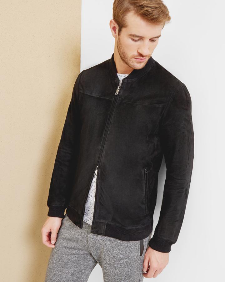 Ted Baker Goat Skin Bomber Jacket