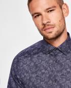 Ted Baker Double-sided Floral Print Cotton Shirt