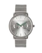 Ted Baker Stainless Steel Round Watch Metal