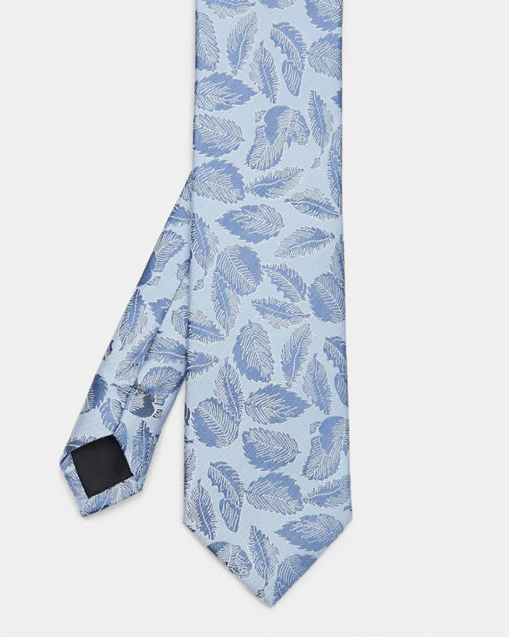 Ted Baker Leaf Print Silk Tie