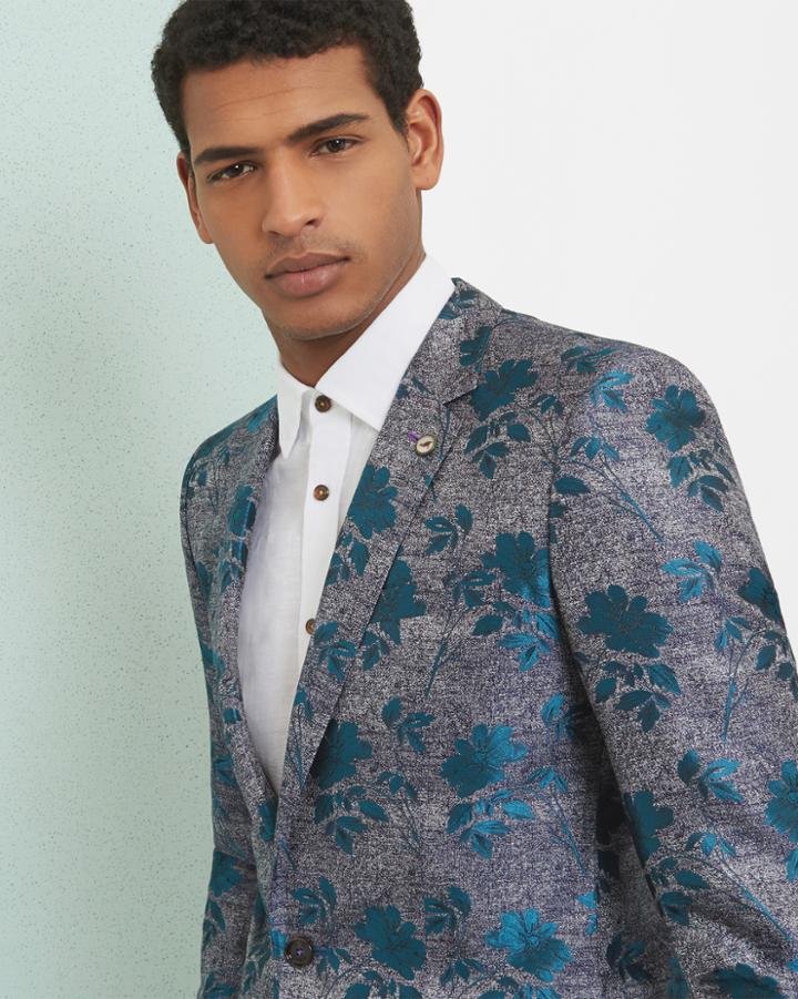 Ted Baker Global Luxe Silk Floral Blazer