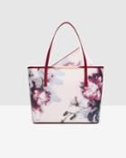 Ted Baker Ethereal Posie Crosshatch Leather Shopper Bag