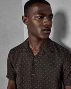 Ted Baker Printed Geo Cotton Shirt