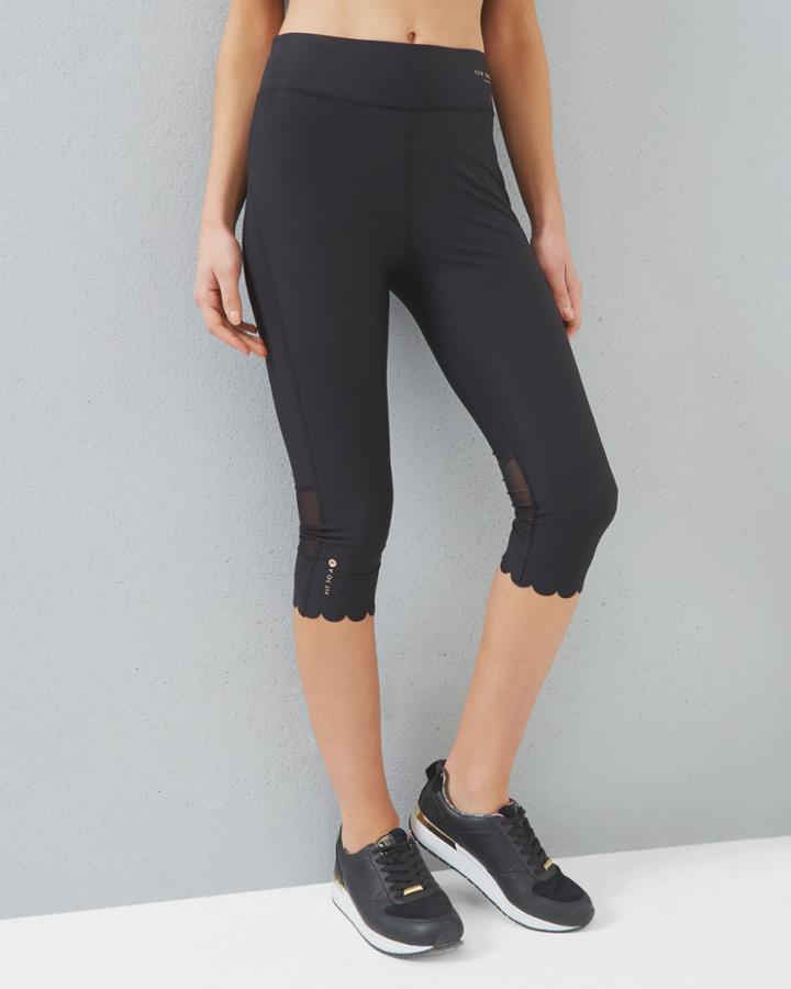 Ted Baker Scallop Hem Cropped Leggings
