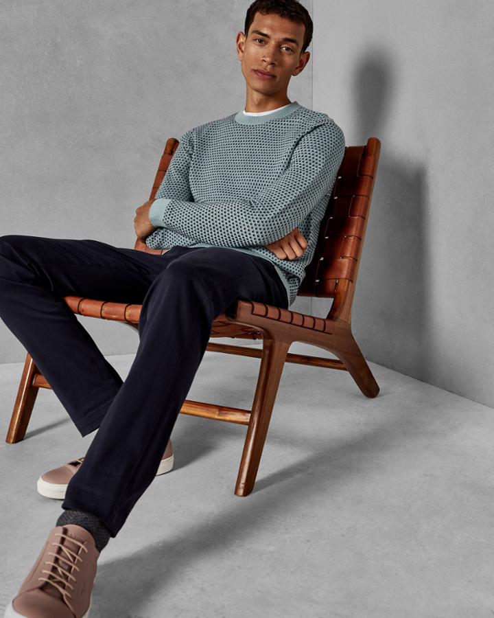 Ted Baker Textured Crew Neck Jumper
