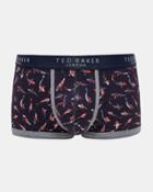 Ted Baker Fish Print Organic Cotton-blend Boxer Shorts
