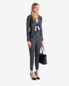 Ted Baker Chintz Curved Wool Suit Jacket Mid
