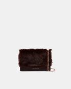 Ted Baker Shearling-trim Cross Body Bag