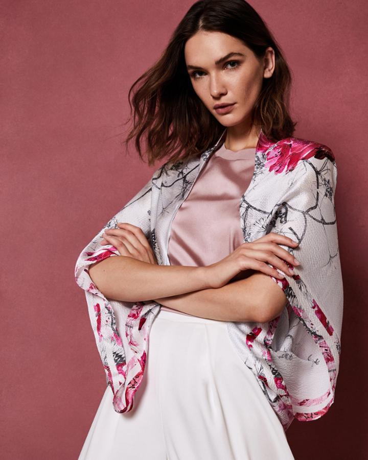 Ted Baker Babylon Small Silk Cape Scarf