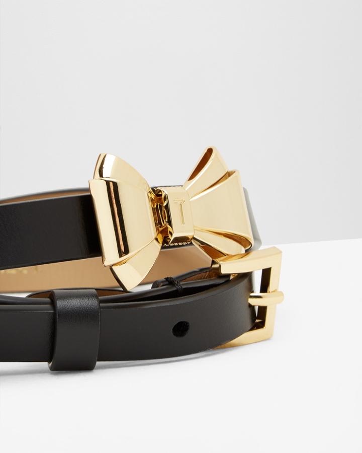 Ted Baker Bow Detail Leather Belt