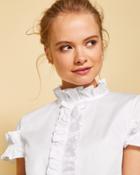 Ted Baker Frill Detail Cotton Blouse