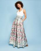Ted Baker Patchwork Maxi Dress Pale