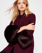 Ted Baker Wool And Faux Fur Coat