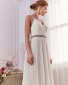 Ted Baker Embellished Pleated Maxi Dress
